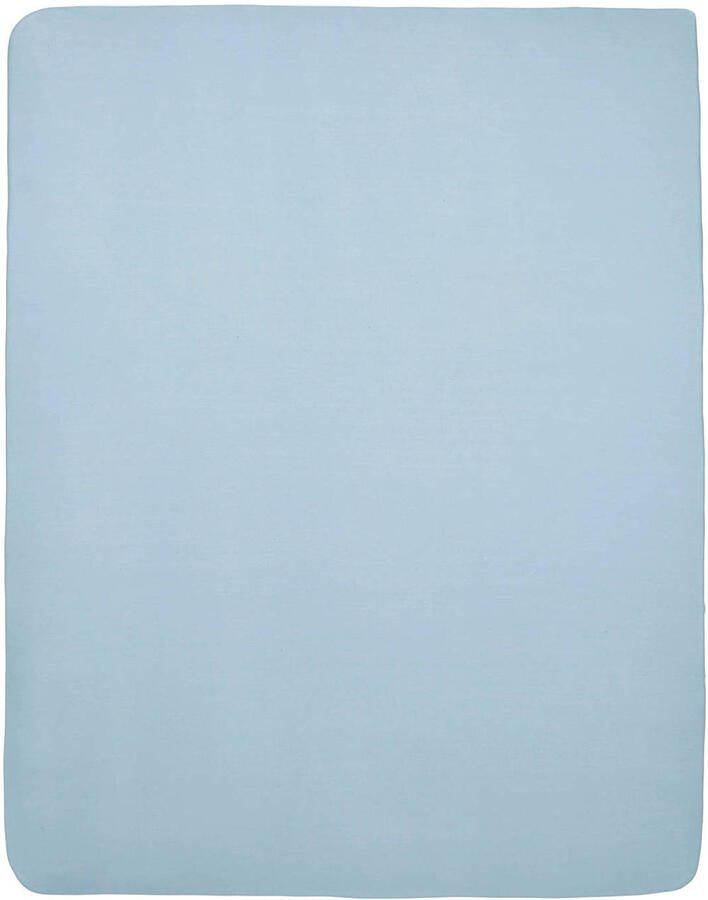 Meyco hoeslaken boxmatras 75x95 cm lichtblauw | Hoeslaken van