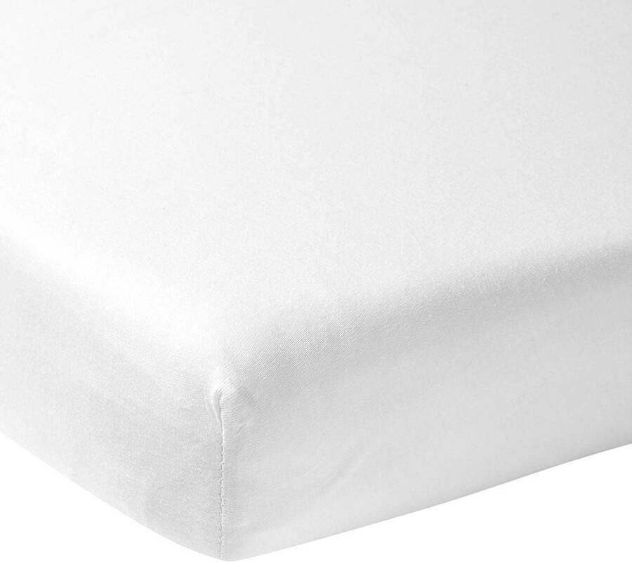 Meyco hoeslaken boxmatras 75x95 cm wit | Hoeslaken van - Foto 2