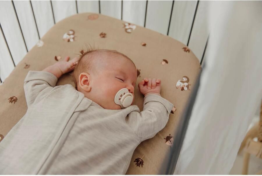Meyco hoeslaken junior bed Forest Animals sand - Foto 2