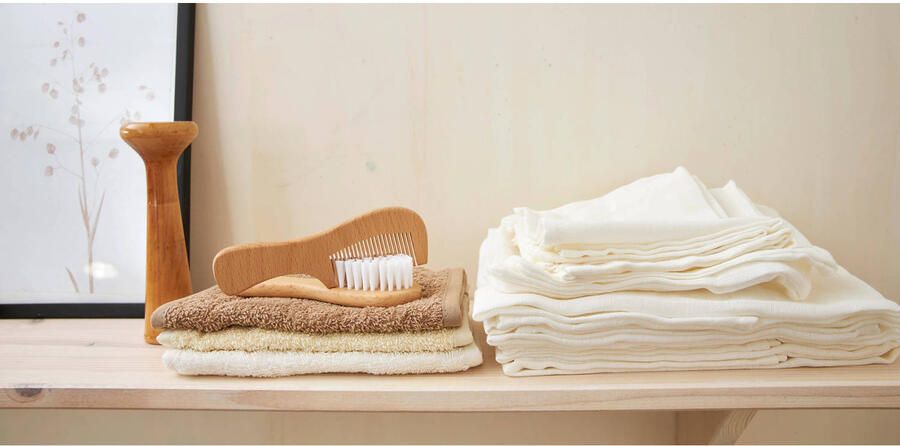 Meyco hydrofiel baby washandje Uni set van 6 Wit Hydrofiele washandjes - Foto 3