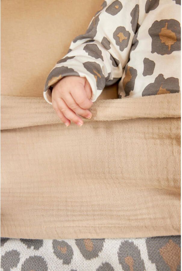 Meyco hydrofiele baby ledikantlaken 100x150cm sand Babylaken Beige Effen - Foto 2