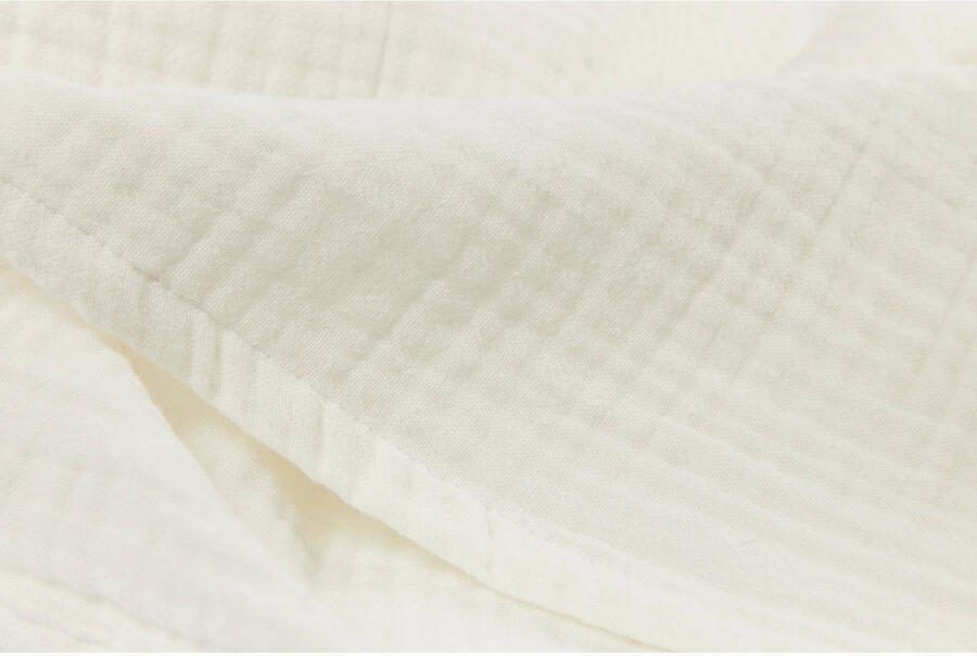 Meyco hydrofiele baby wieglaken 75x100 cm offwhite - Foto 3