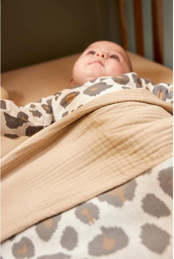 Meyco hydrofiele baby wieglaken 75x100 cm sand Babylaken Beige Effen - Foto 2