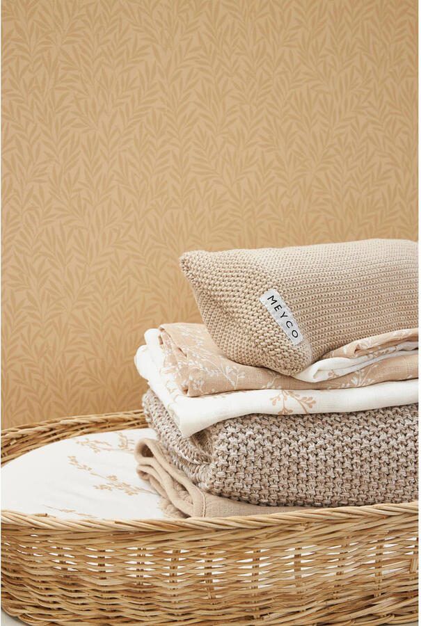 Meyco hydrofiele doek set van 3 70x70 cm Branches sand Hydrofiele luiers Beige - Foto 3