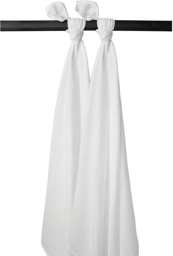 Meyco hydrofiele swaddle set van 2 wit | Swaddle van