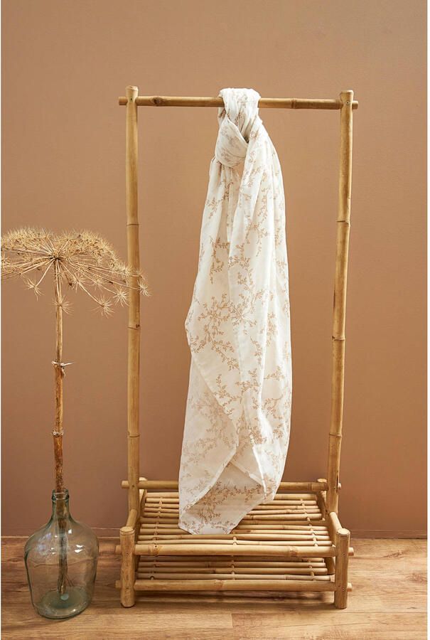 Meyco hydrofiele swaddles set van 2 120x120 cm Branches sand Hydrofiele luiers Beige - Foto 3
