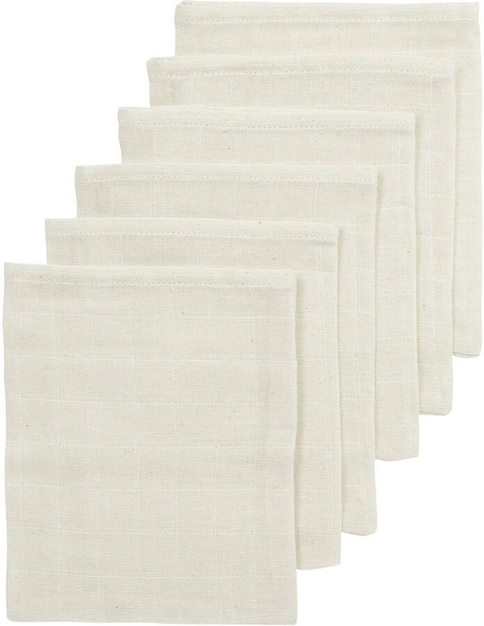 Meyco hydrofiele washandjes -set van 6 ecru