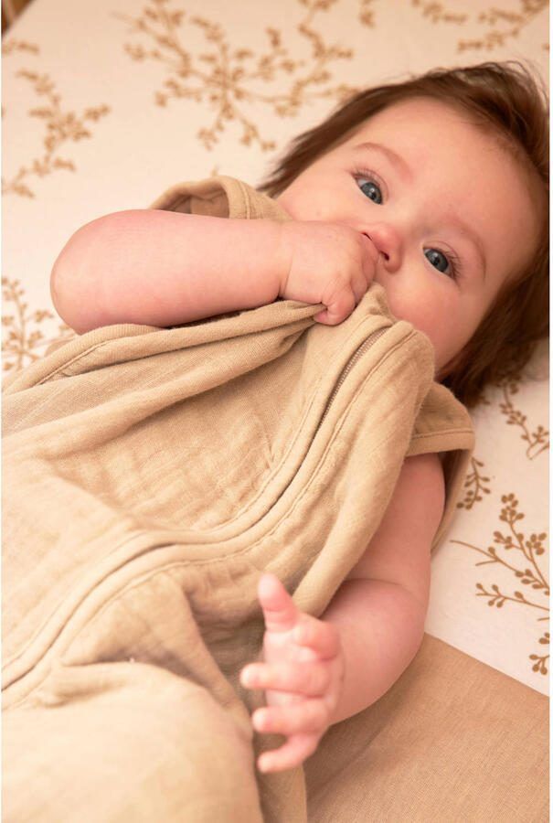 Meyco hydrofiele zomerslaapzak Uni Sand Babyslaapzak Beige Effen 110 - Foto 3