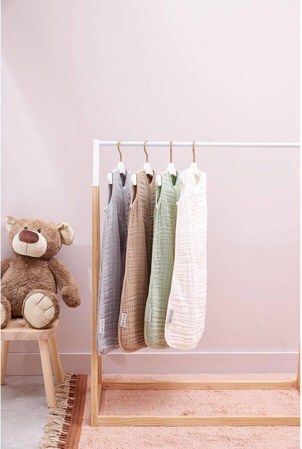 Meyco hydrofiele zomerslaapzak Uni Warm wit Babyslaapzak Ecru Effen 110 cm - Foto 3