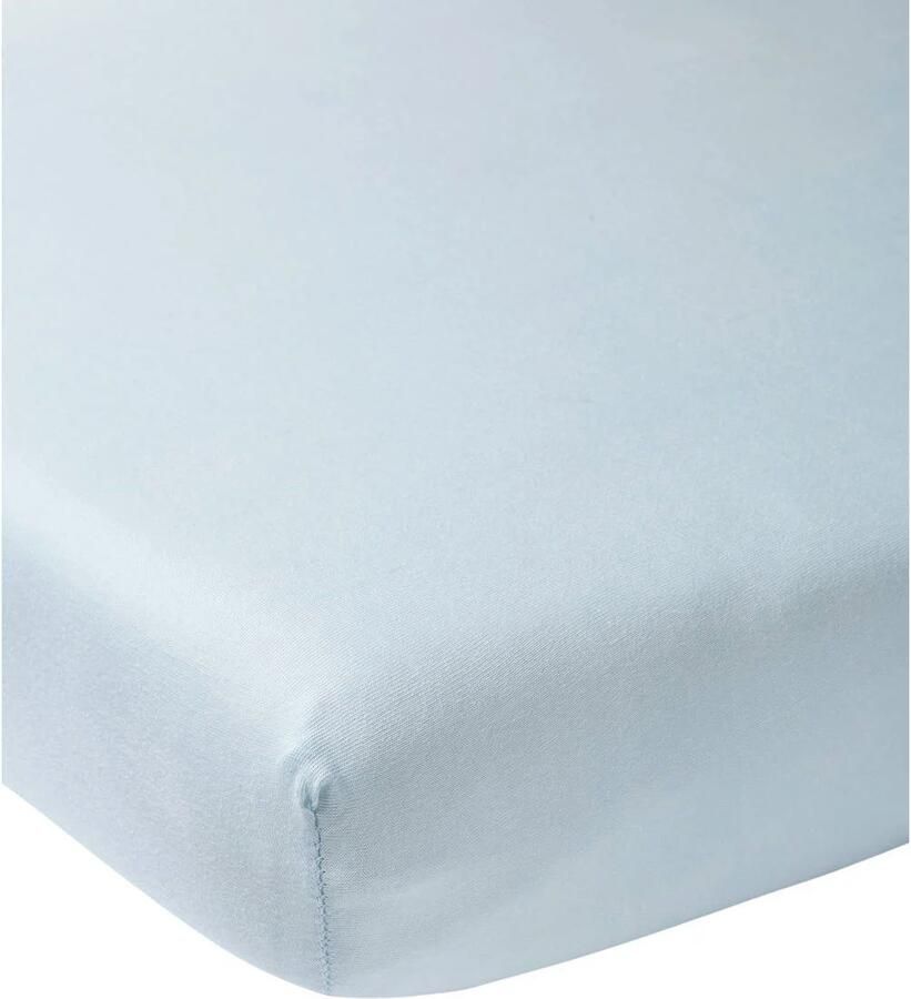 Meyco jersey hoeslaken wieg 40x80 90 cm Blauw | Hoeslaken van - Foto 2
