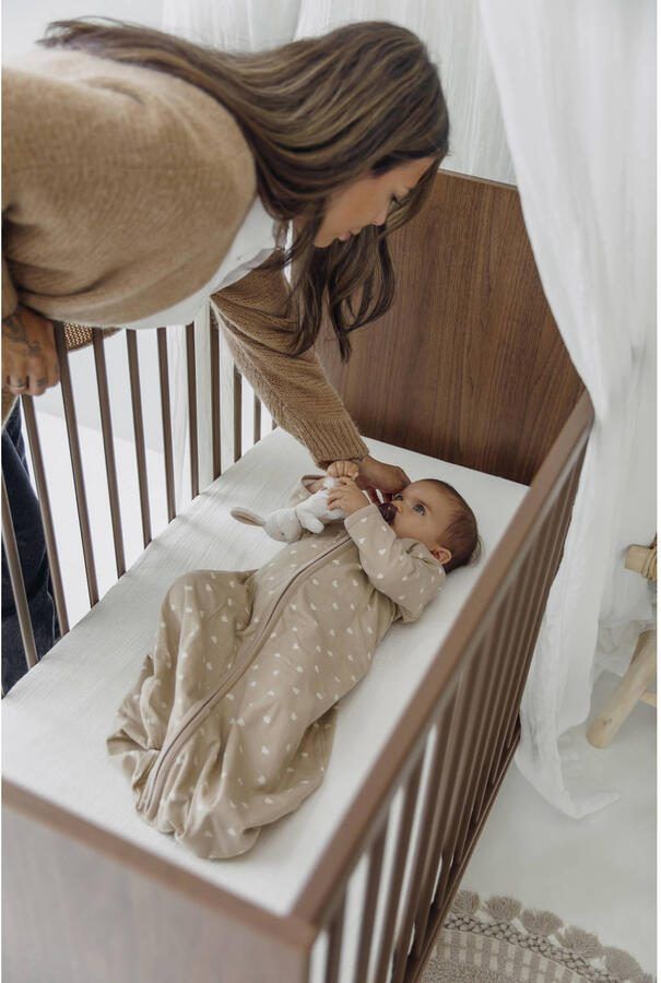 Meyco jersey baby slaapzak Sweet Heart sand soft sand