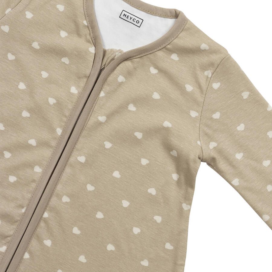 Meyco jersey baby slaapzak Sweet Heart sand soft sand - Foto 2
