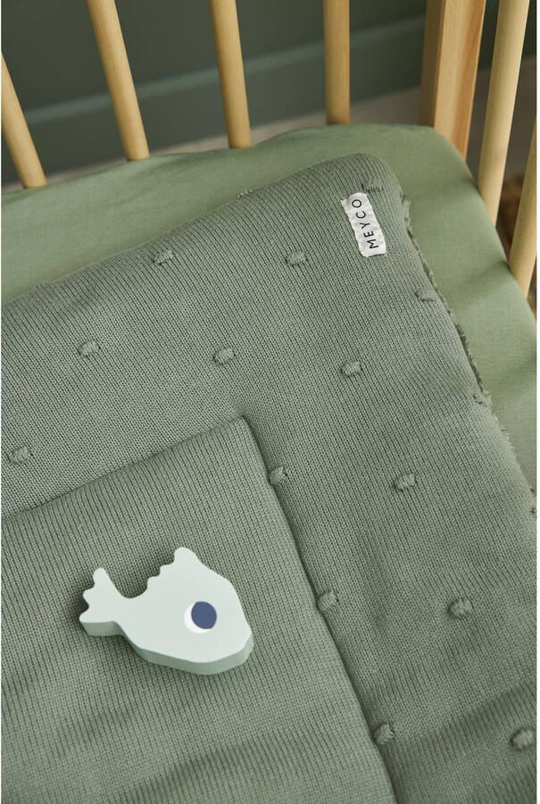 Meyco jersey boxmatras hoeslaken 75x95 cm forest green - Foto 2