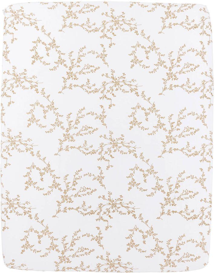 Meyco jersey hoeslaken boxmatras 75x95 Branches sand Beige - Foto 2