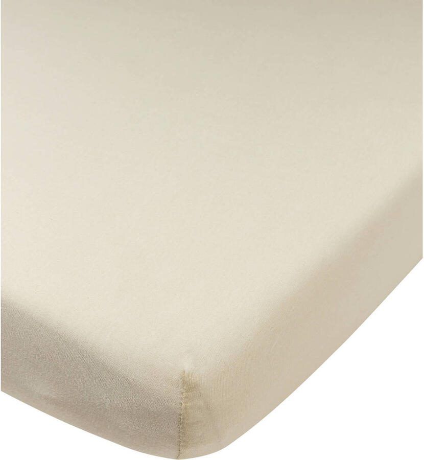 Meyco jersey hoeslaken ledikant soft sand