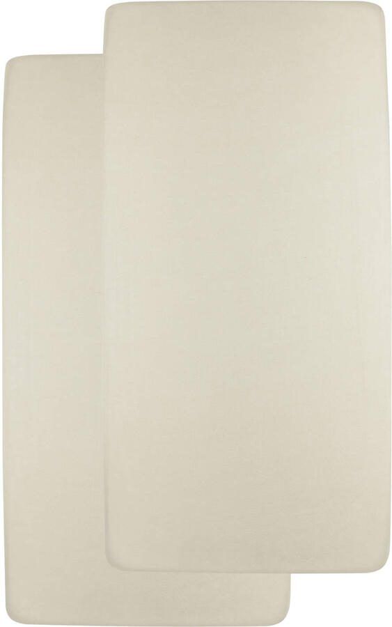 Meyco jersey hoeslaken juniorbed soft sand (set van 2) - Foto 3
