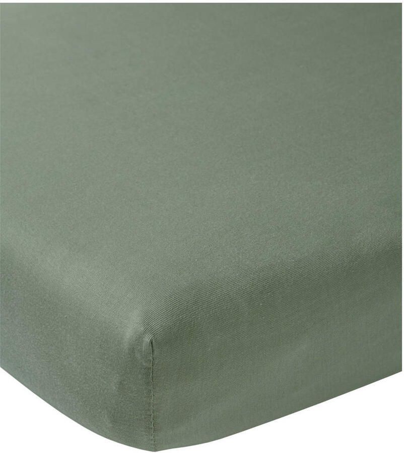 Meyco jersey ledikant hoeslaken 60x120 cm forest green