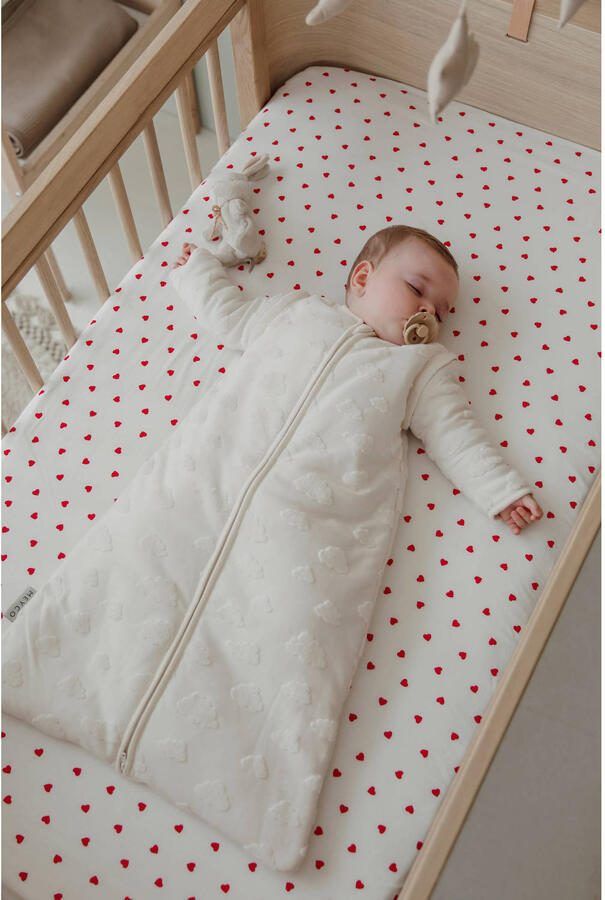 Meyco junior bed hoeslaken Sweet Heart white red - Foto 2