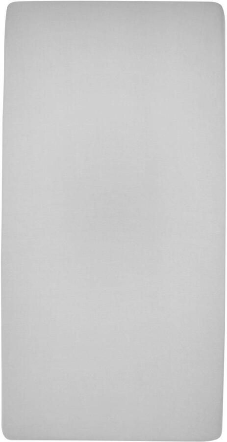 Meyco katoenen jersey hoeslaken wieg 40x80 90 cm Grijs Effen