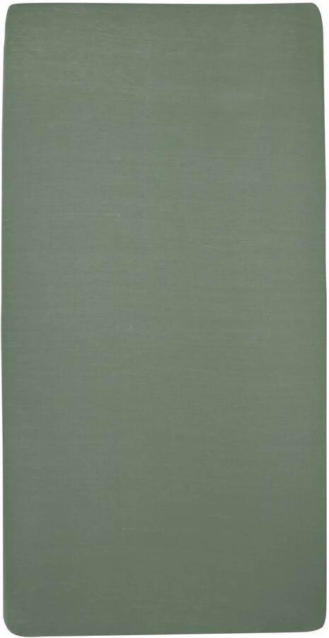 Meyco katoenen jersey hoeslaken wieg set van 2 50x90 forest green Groen
