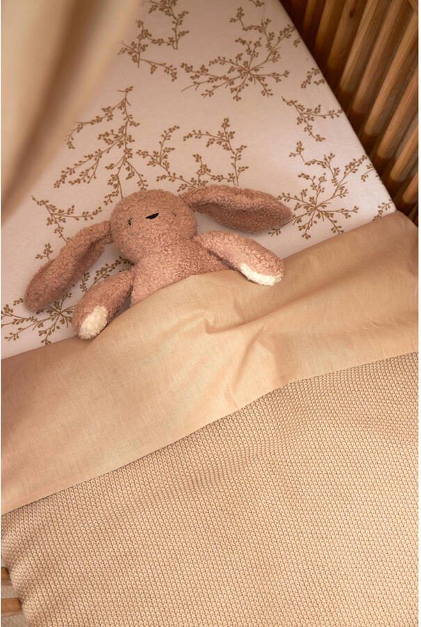 Meyco katoenen jersey junior hoeslaken 70x140 150 Branches sand Beige Blad - Foto 3