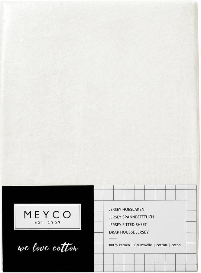 Meyco katoenen jersey peuterhoeslakenbed 70x140 150 cm Wit - Foto 2