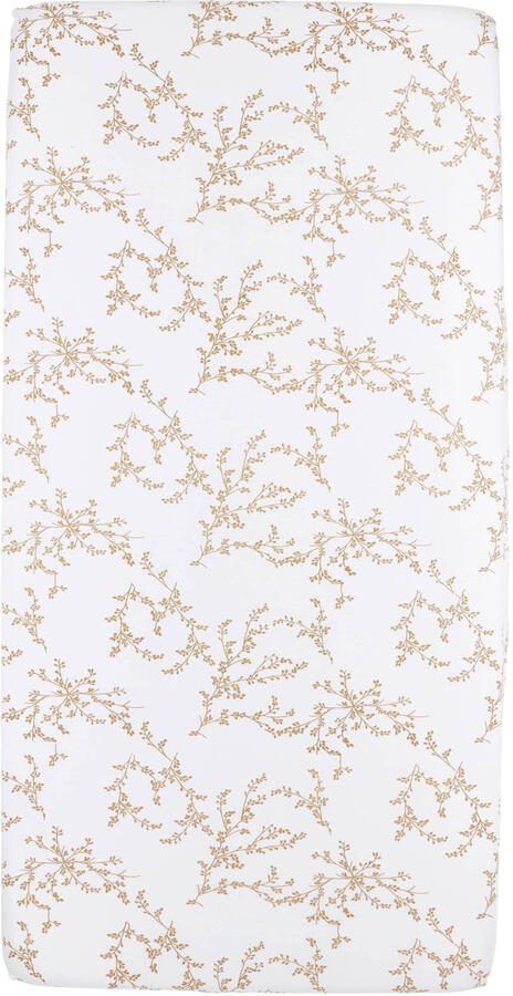 Meyco katoenen jersey ledikant hoeslaken 60x120 cm Branches sand Beige - Foto 2