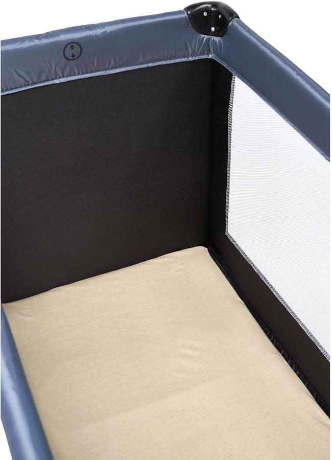 Meyco katoenen jersey matrashoes DeLuxe voor campingbed 60x120cm sand Hoeslaken Beige - Foto 3