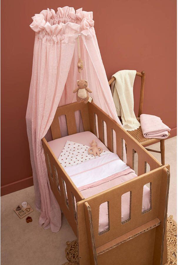 Meyco katoenen jersey wieg hoeslaken 40x80 90 cm set van 2 Soft Pink Roze