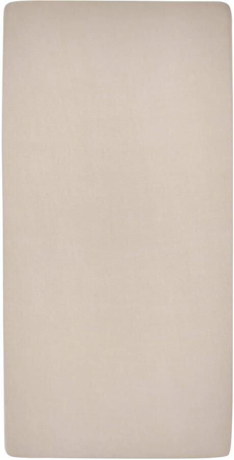 Meyco katoenen junior hoeslaken 70x140 150 cm sand Beige Effen - Foto 3