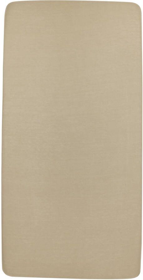 Meyco katoenen junior hoeslaken 70x140 150 cm taupe Bruin Effen - Foto 3