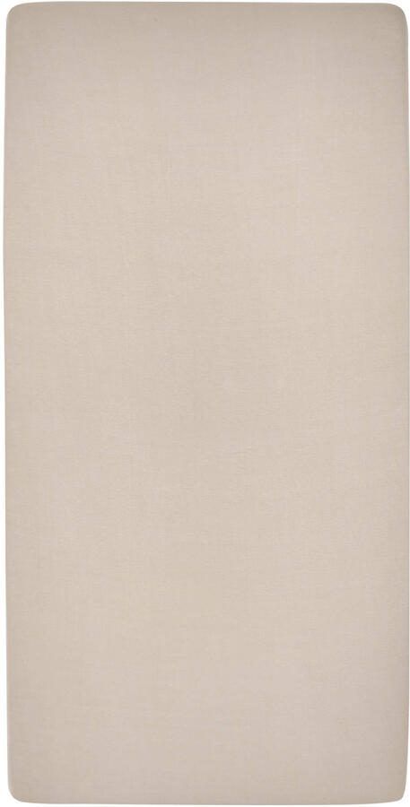 Meyco katoenen ledikant hoeslaken 60x120 cm sand Beige Effen - Foto 3
