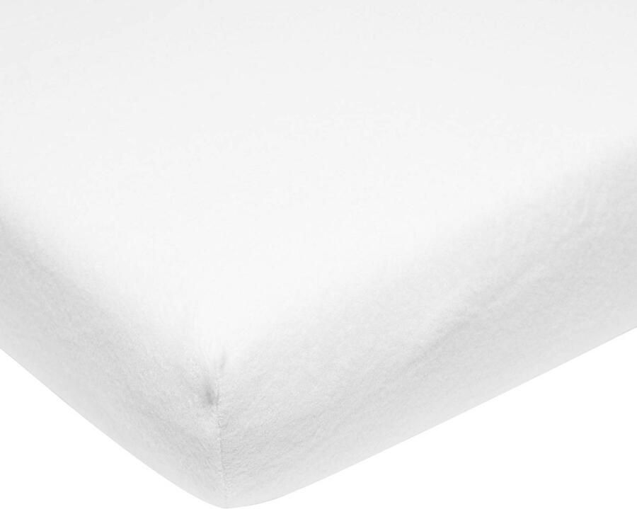 Meyco katoenen molton peuterhoeslakenbed 70x140 150 cm Wit - Foto 2