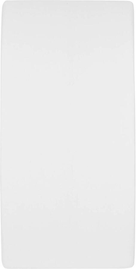 Meyco katoenen molton stretch hoeslaken 50x90 cm wit Kindermatrasbeschermer