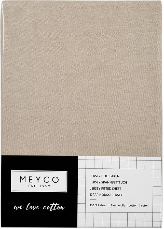 Meyco katoenen wieg hoeslaken 40x80 90 cm sand Beige Effen - Foto 3