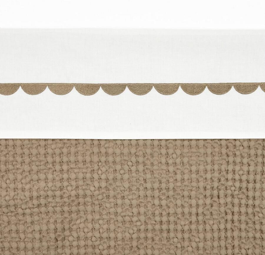 Meyco katoenen ledikantlaken taupe 150x100 cm