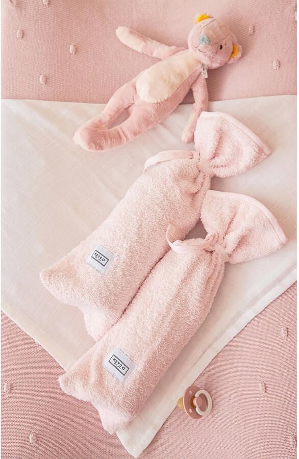Meyco kruikenzak Basic Badstof 13xh35cm set van 2 Soft Pink Roze Effen - Foto 3