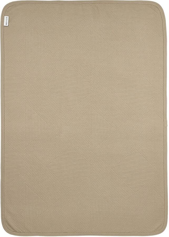Meyco ledikant deken Jacquard taupe - Foto 2