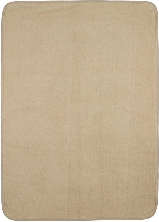 Meyco ledikant deken Jacquard van flanel taupe - Foto 2