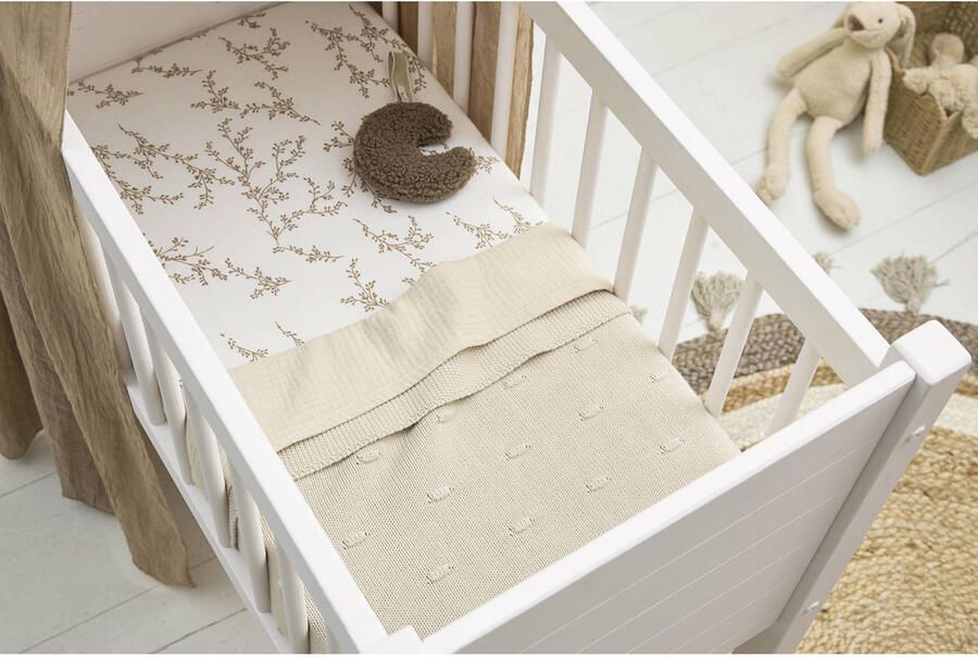 Meyco ledikantdeken Knots beige - Foto 2