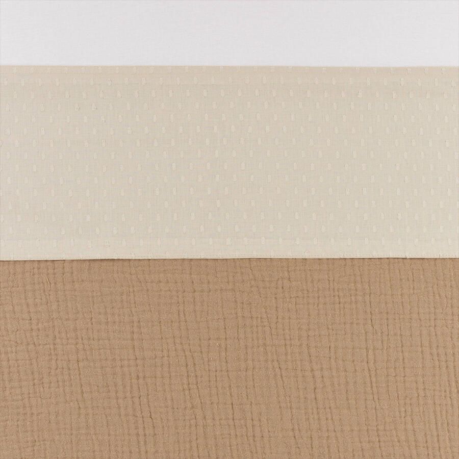 Meyco Plume wieglaken soft sand Babylaken Beige Effen