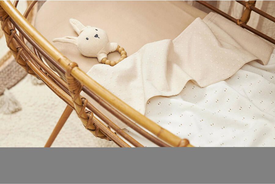 Meyco ledikantlaken Plume Soft sand Babylaken Beige Effen - Foto 3
