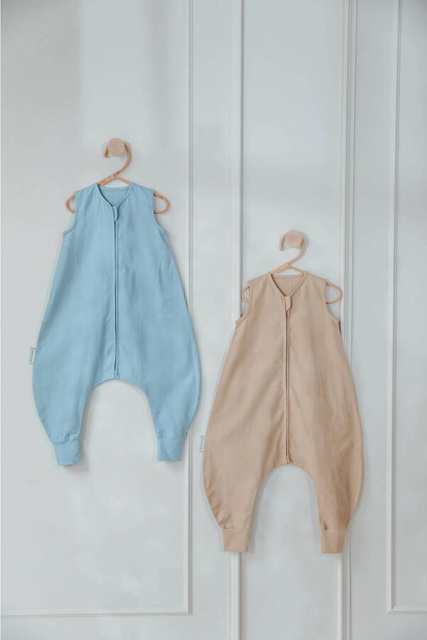 Meyco linnen slaapoverall jumper Studio Collection taupe - Foto 3
