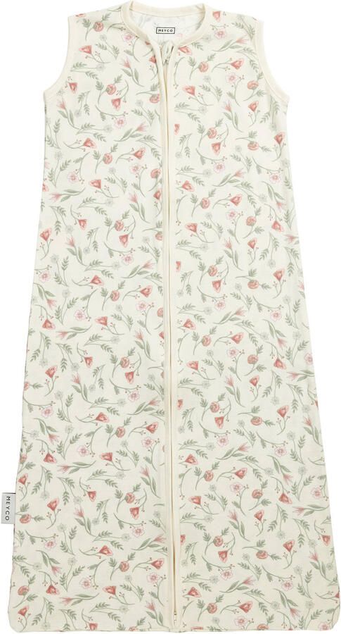 Meyco ongevoerde interlock jersey zomerslaapzak Flower