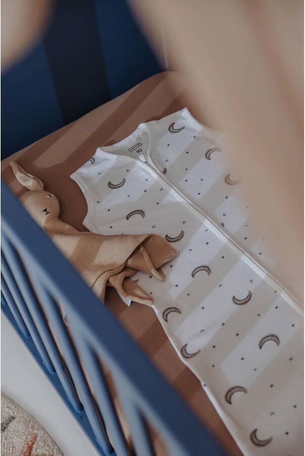 Meyco ongevoerde slaapzak interlock jersey Moon Indigo - Foto 3