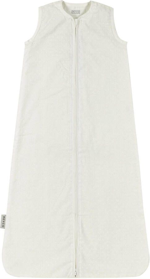 Meyco Plume baby slaapzak offwhite Babyslaapzak Wit Effen 110 - Foto 3