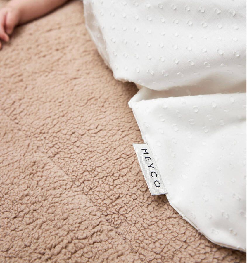 Meyco Plume baby slaapzak offwhite Babyslaapzak Wit Effen 110 - Foto 2