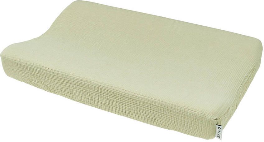 Meyco pre-washed hydrofiel aankleedkussenhoes soft olive