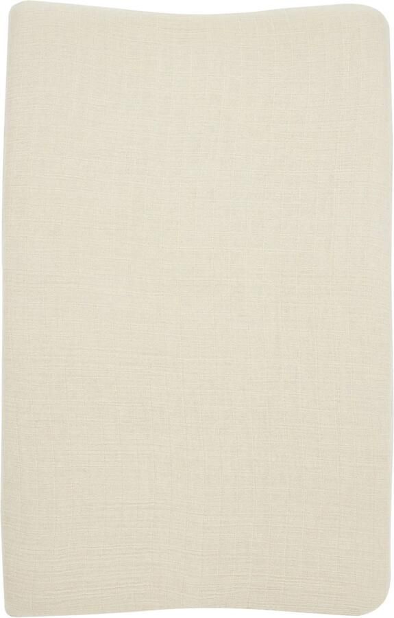 Meyco pre-washed hydrofiel aankleedkussenhoes soft sand Beige Effen - Foto 2