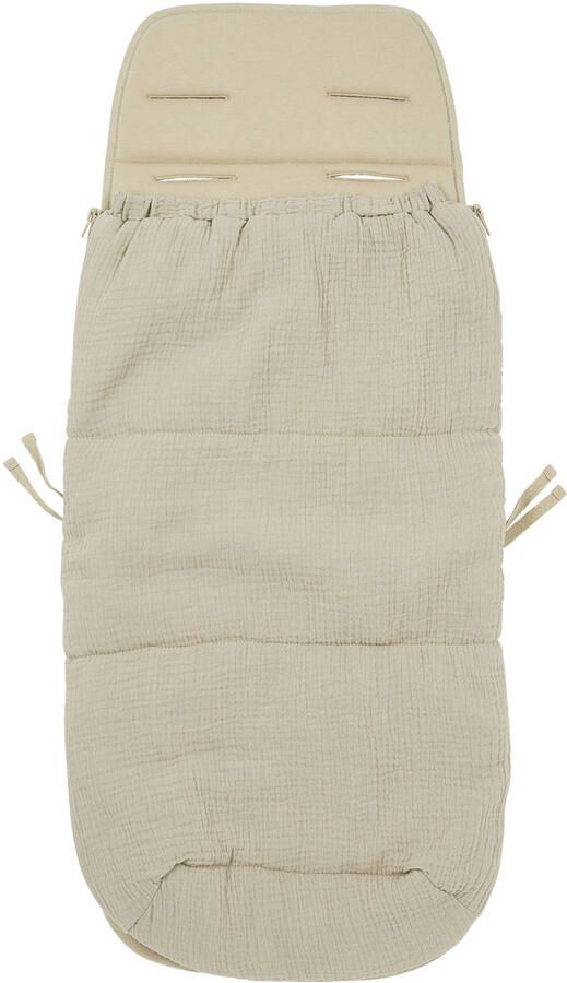Meyco pre-washed hydrofiel buggy voetenzak en inlegger sand